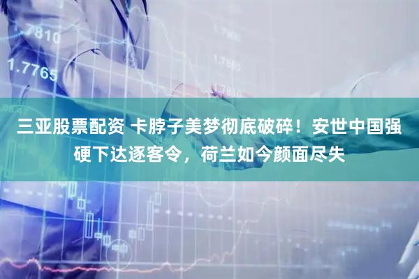 三亚股票配资 卡脖子美梦彻底破碎！安世中国强硬下达逐客令，荷兰如今颜面尽失